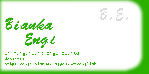 bianka engi business card